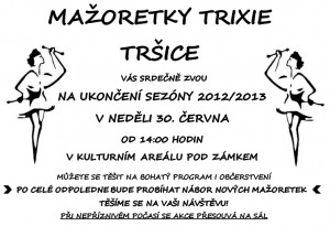 Vystoupení mažoretek Trixie @ Kulturní areál Pod Zámkem | Tršice | Olomoucký kraj | Česká republika