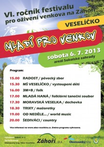 Festival Mladí pro venkov - IV. ročník @ Sokolská zahrada | Veselíčko | Olomoucký kraj | Česká republika